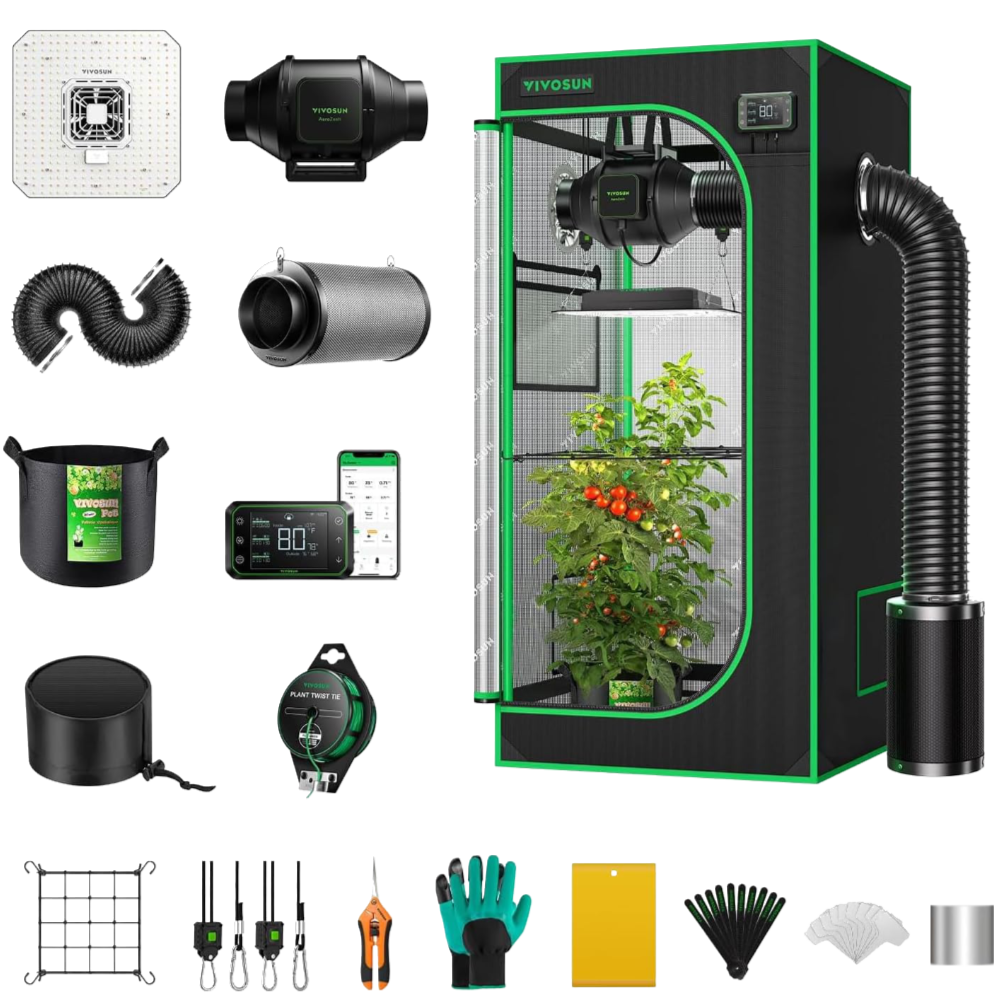 Vivosun – Smart Growbox Set – AllInOne Connect 80 + AeroLight150S (80x80x180)